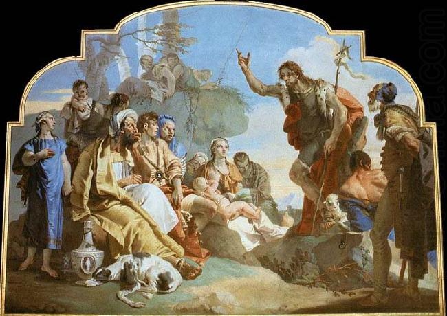 John the Baptist Preaching, Giovanni Battista Tiepolo